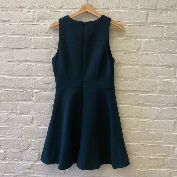 Rachel Zoe || Page Cutout Dress Dark Green Fit + Flare 4 - Picture 3 of 9